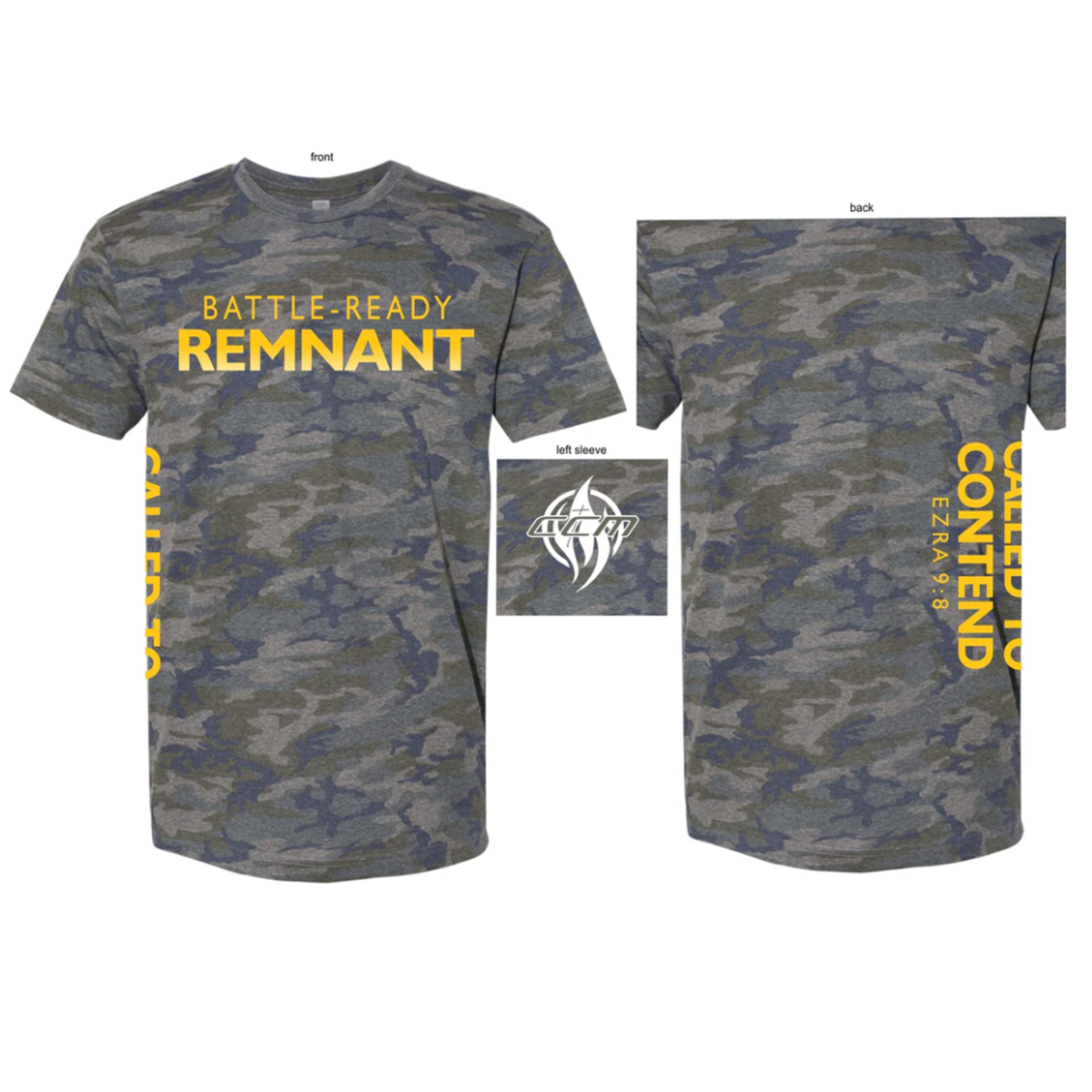 Battle Ready Remnant Called To Contend T-Shirt by Caleb Cooper