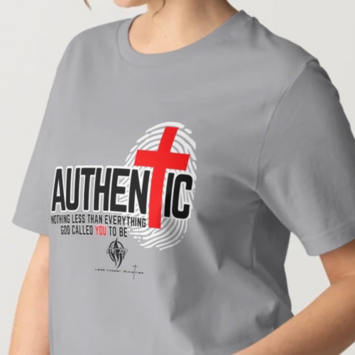 Authentic Christian Tee: 1 Peter 5:10 Fingerprint Cross Shirt