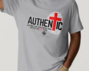 Authentic Christian Tee: 1 Peter 5:10 Fingerprint Cross Shirt